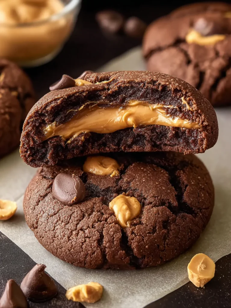 Chocolate Peanut Butter Filled Cookies That Will Blow Your Mind
