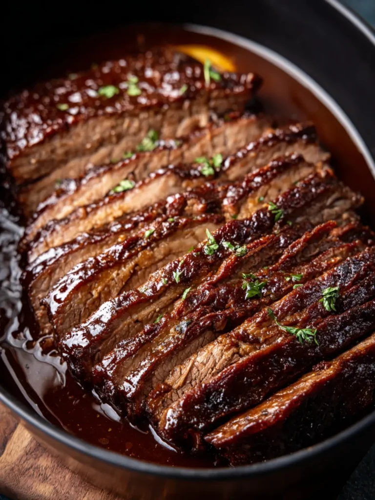 Slow Cooker BBQ Brisket First Image