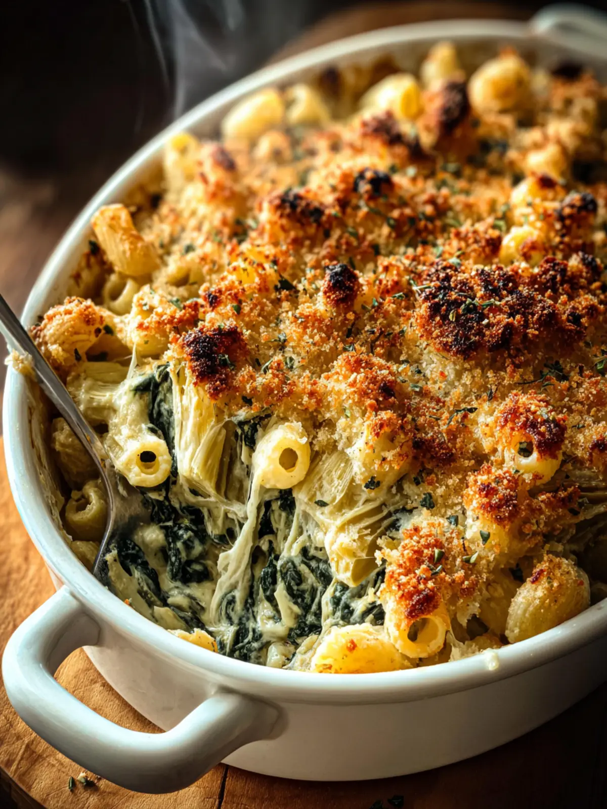 Spinach and Artichoke Baked Pasta Recipe First Image