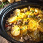 Slow Cooker Beef and Potato Au Gratin First Image