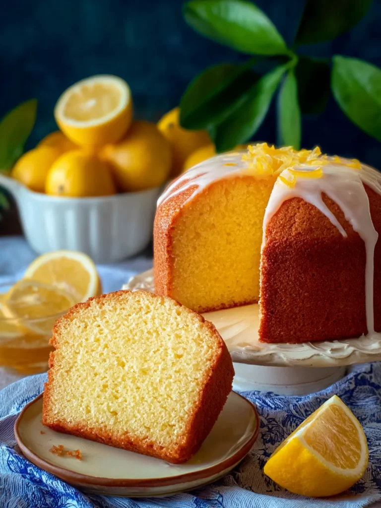 Southern Lemon Pound Cake Bliss: Zesty & Irresistibly Moist