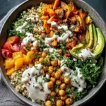 Vibrant Nourish Bowl Recipe with Tahini Yogurt Dressing First Image