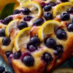 Lemon Blueberry Focaccia Bread First Image