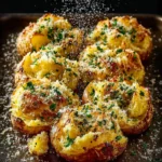 Baked Smashed Potatoes With Garlic & Parmesan: Best Comfort Food 9 Baked Smashed Potatoes With Garlic & Parmesan First Image