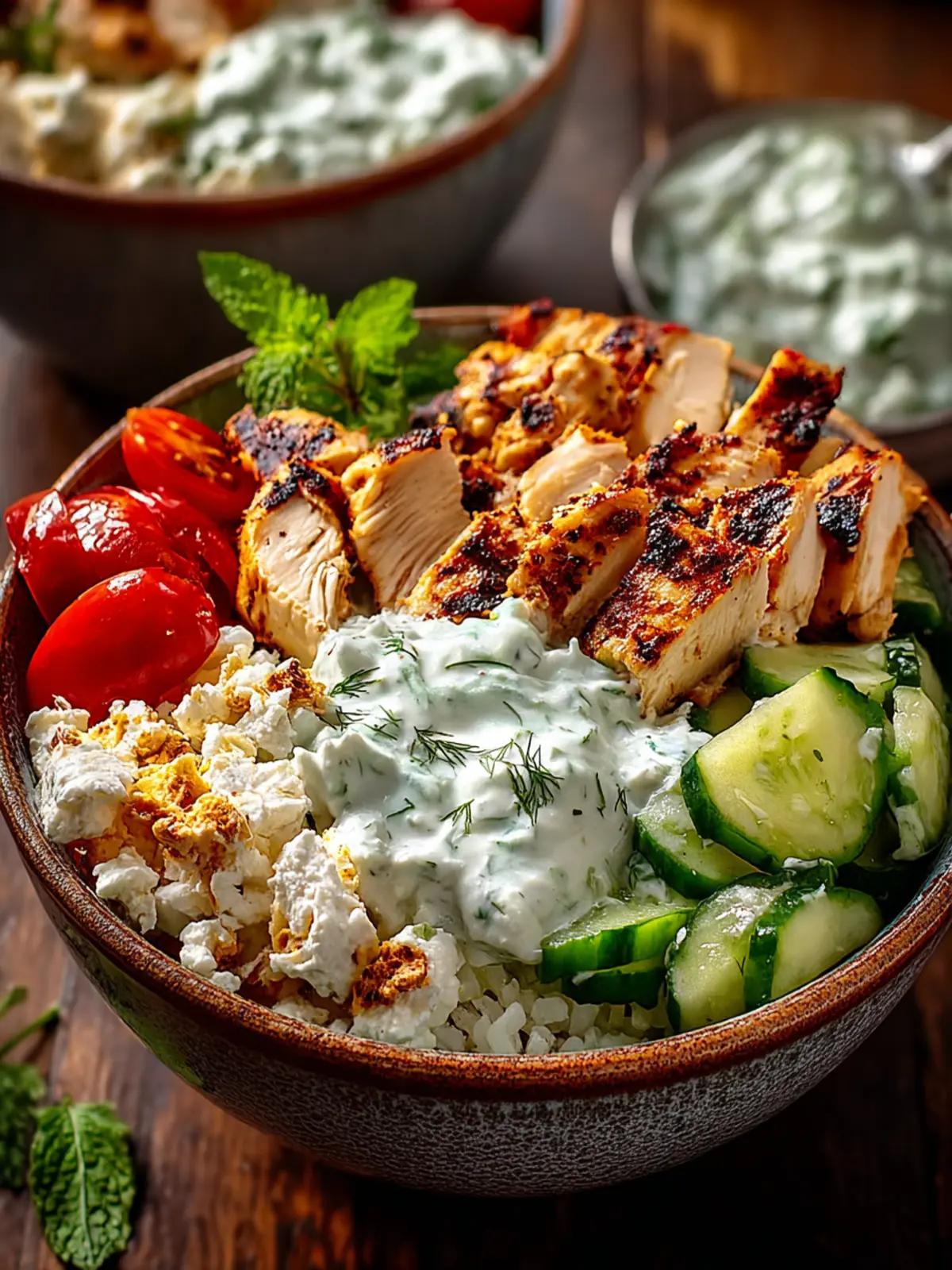 Chicken Tzatziki Bowls First Image