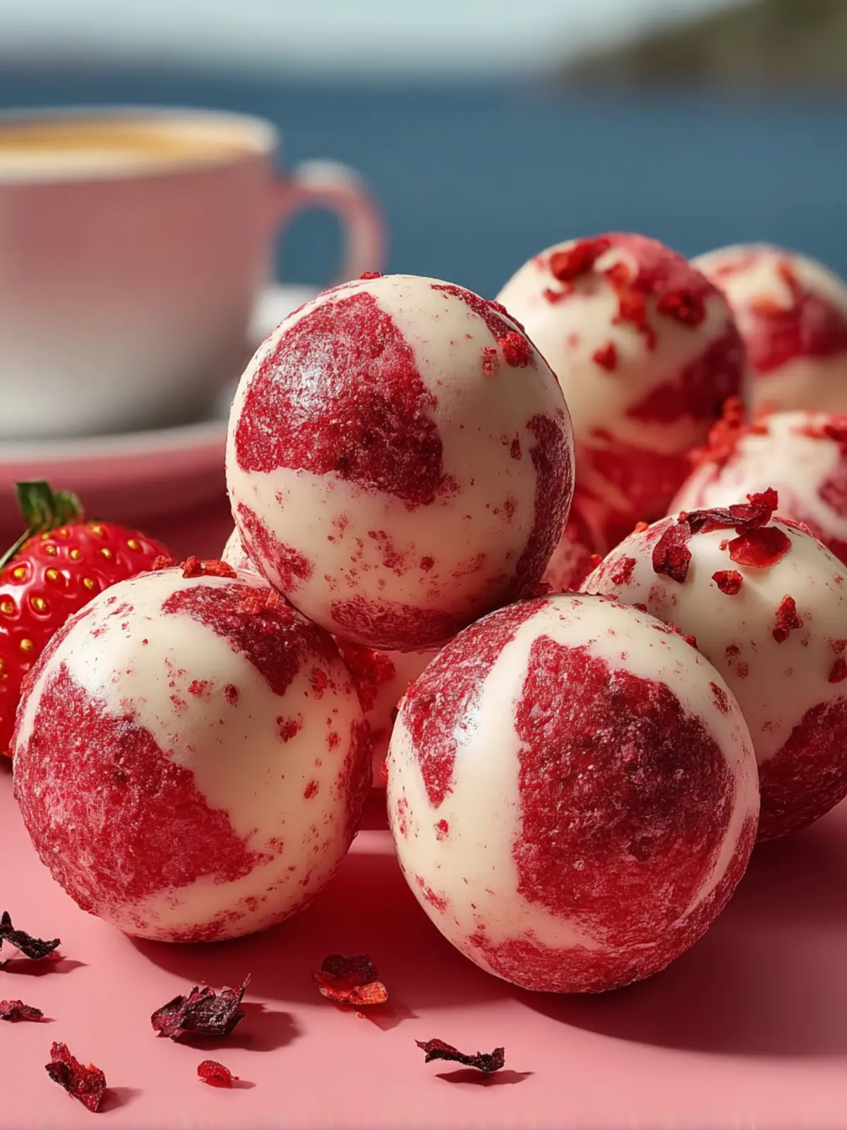Strawberry Cheesecake Protein Balls First Image