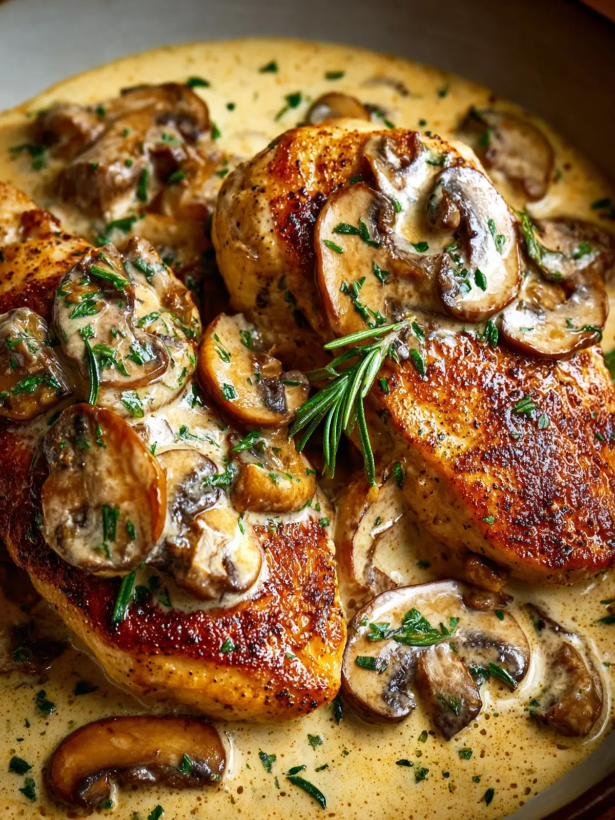 Creamy Mushroom Chicken First Image