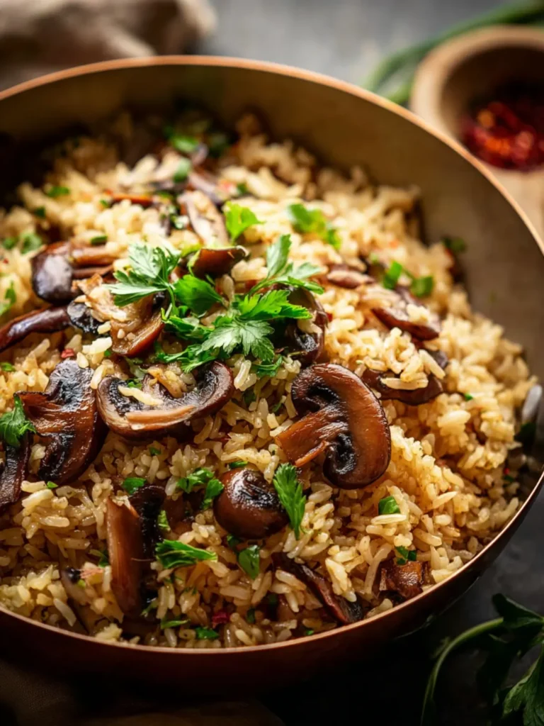 One-Pot Mushroom Rice First Image