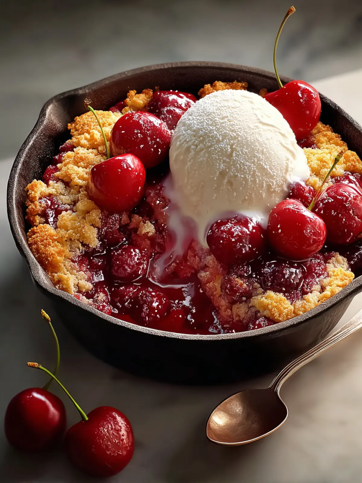 Easy Cherry Cobbler Recipe First Image