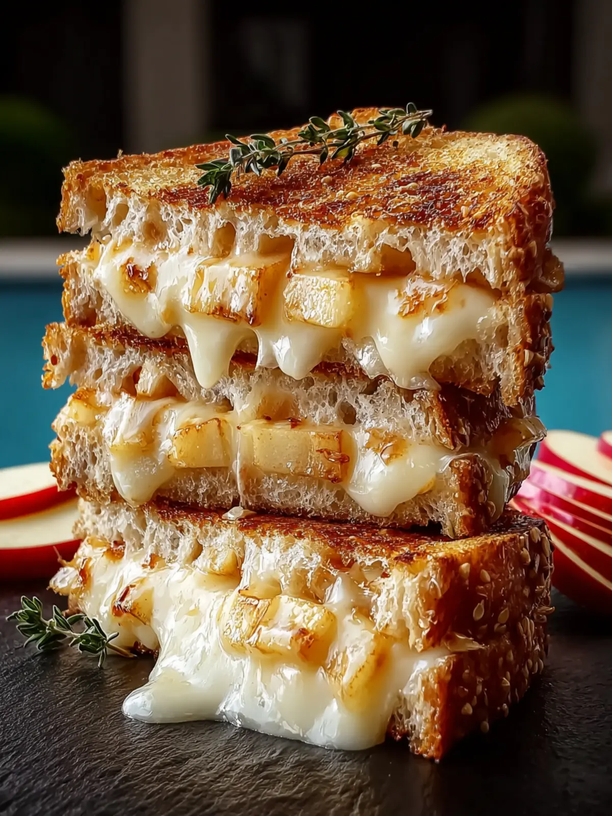 Smoked Gouda Apple Grilled Cheese First Image