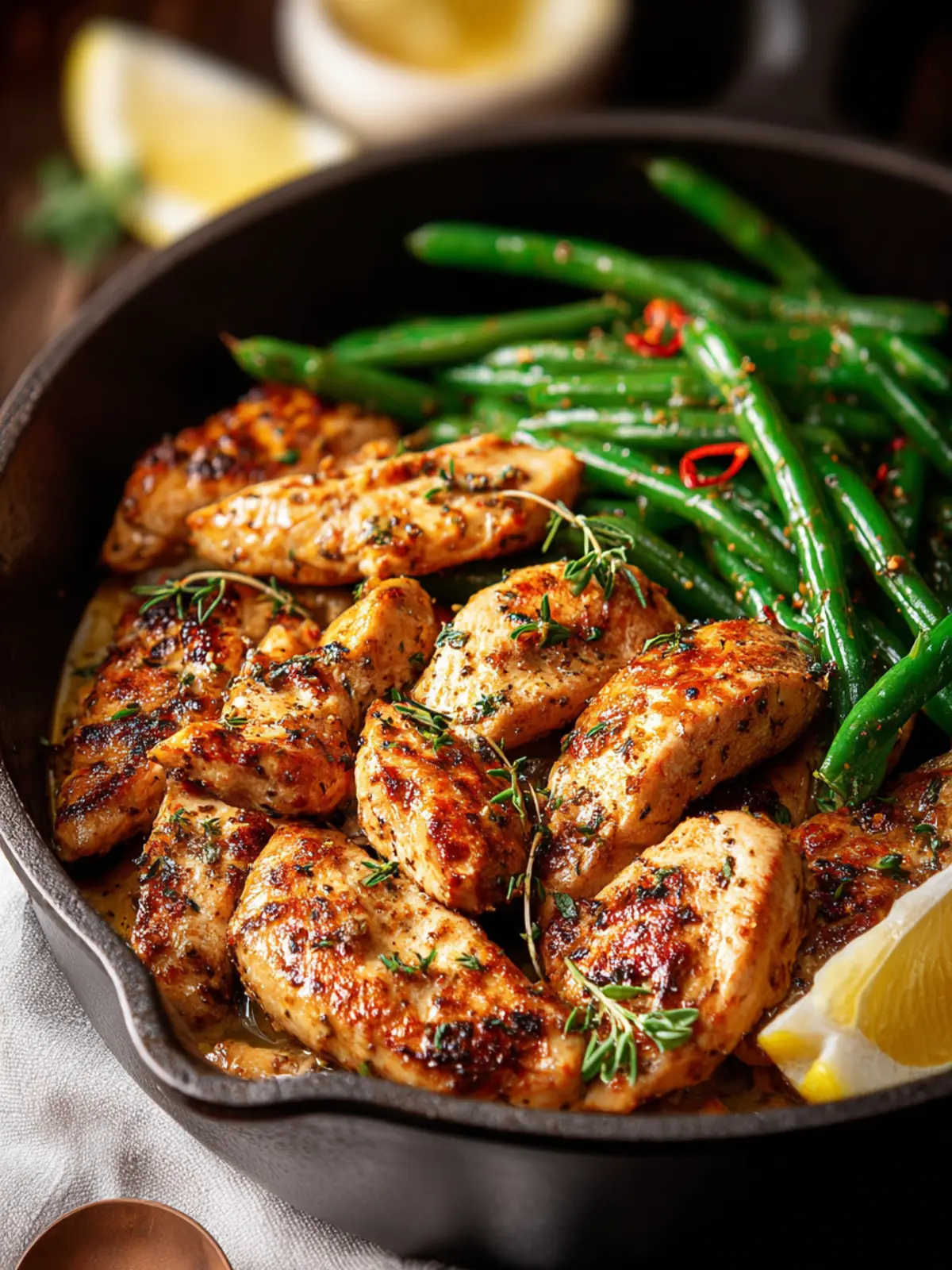 Chicken Green Bean Skillet Recipe: Simply Irresistible & Cozy 5 Chicken Green Bean Skillet Recipe First Image