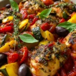 Colorful Ratatouille Chicken Bake Recipe First Image