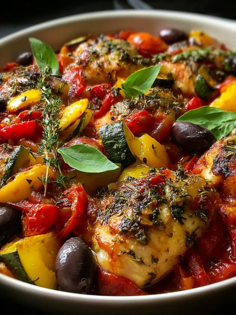Colorful Ratatouille Chicken Bake Recipe First Image