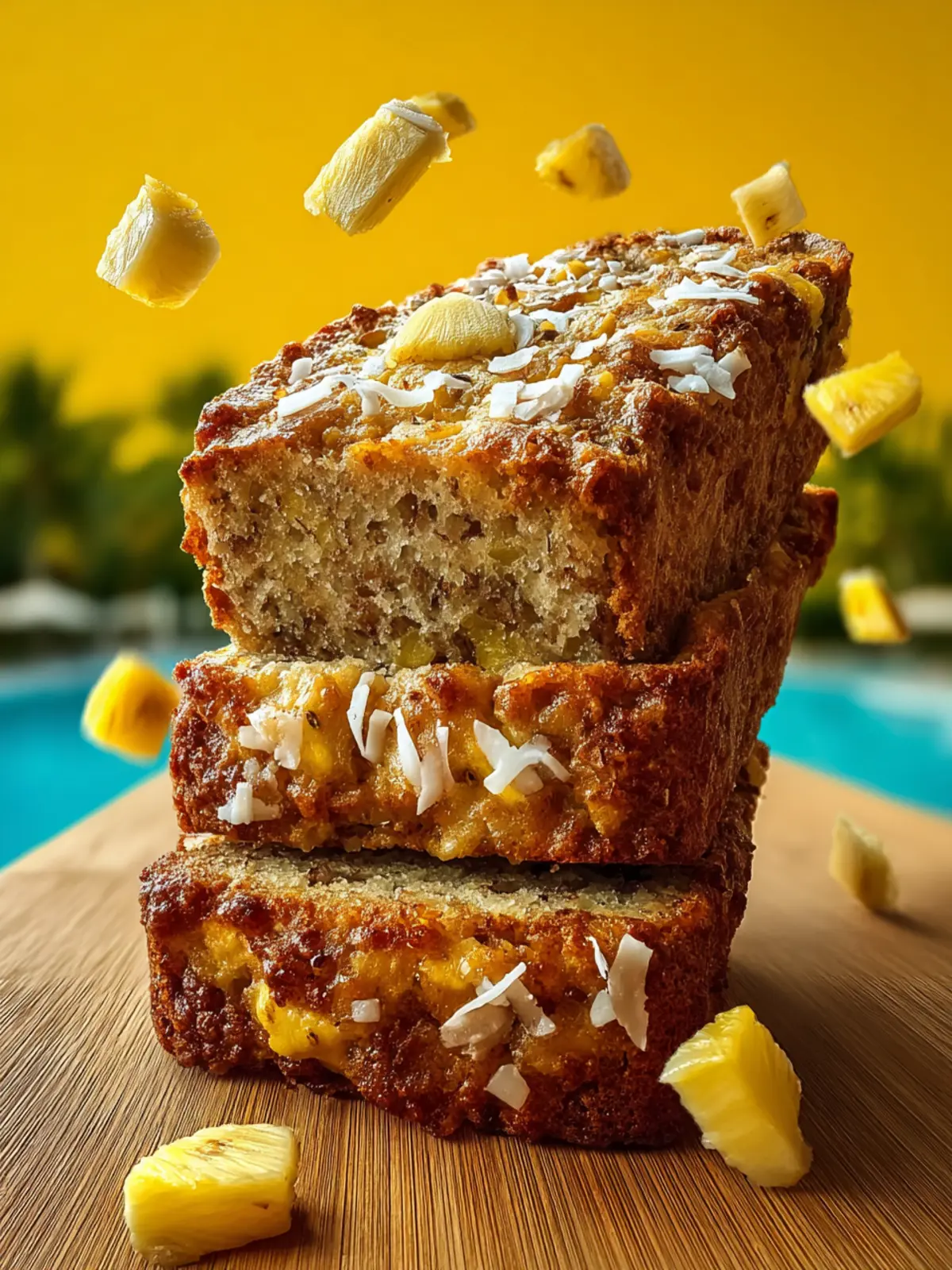 Coconut Pineapple Banana Bread First Image