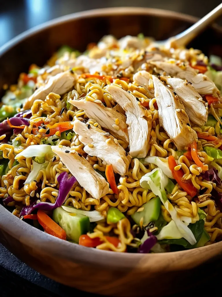 Refreshing Ramen Noodle Salad with Chicken Recipe First Image