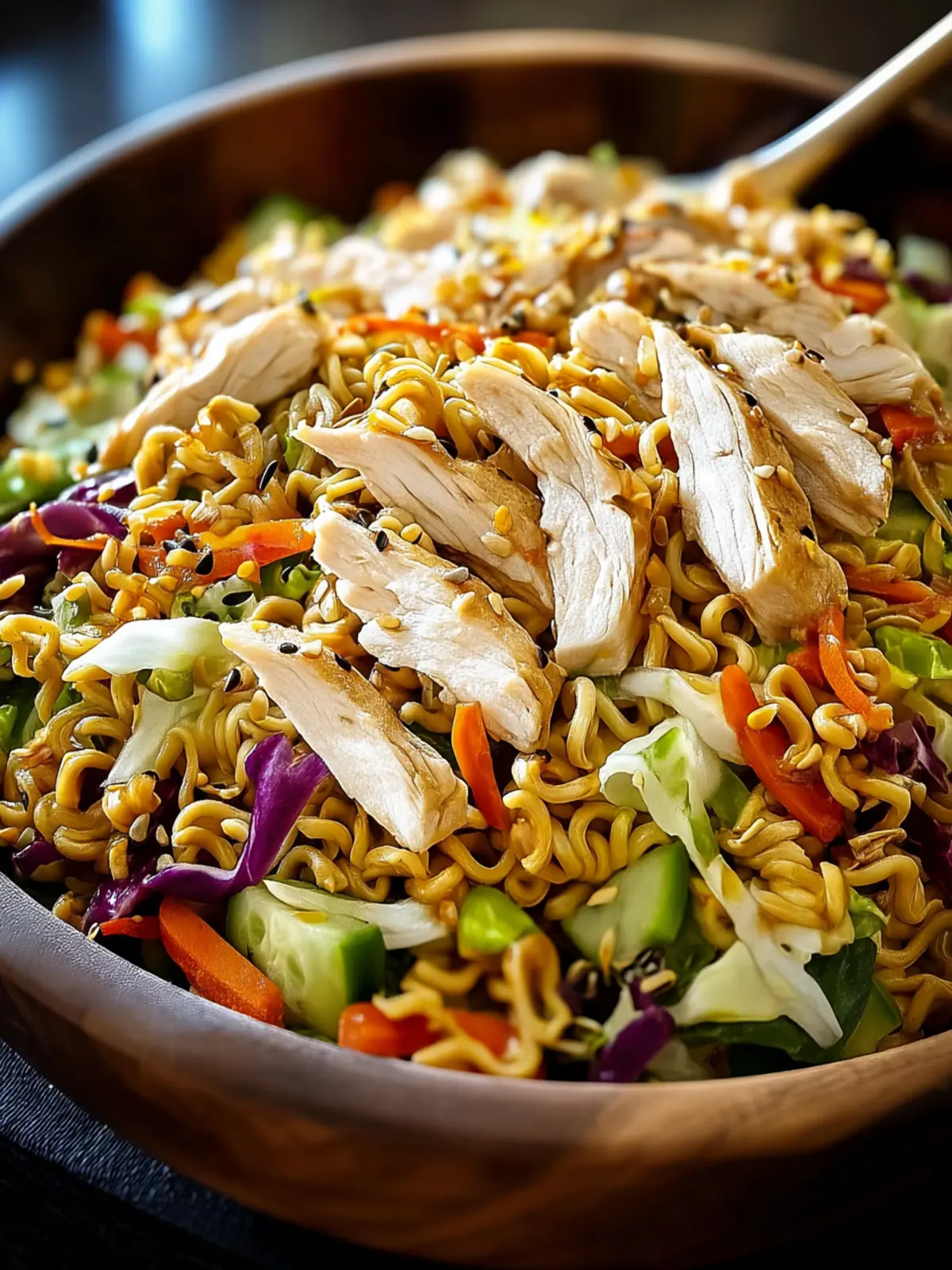 Refreshing Ramen Noodle Salad with Chicken Recipe First Image