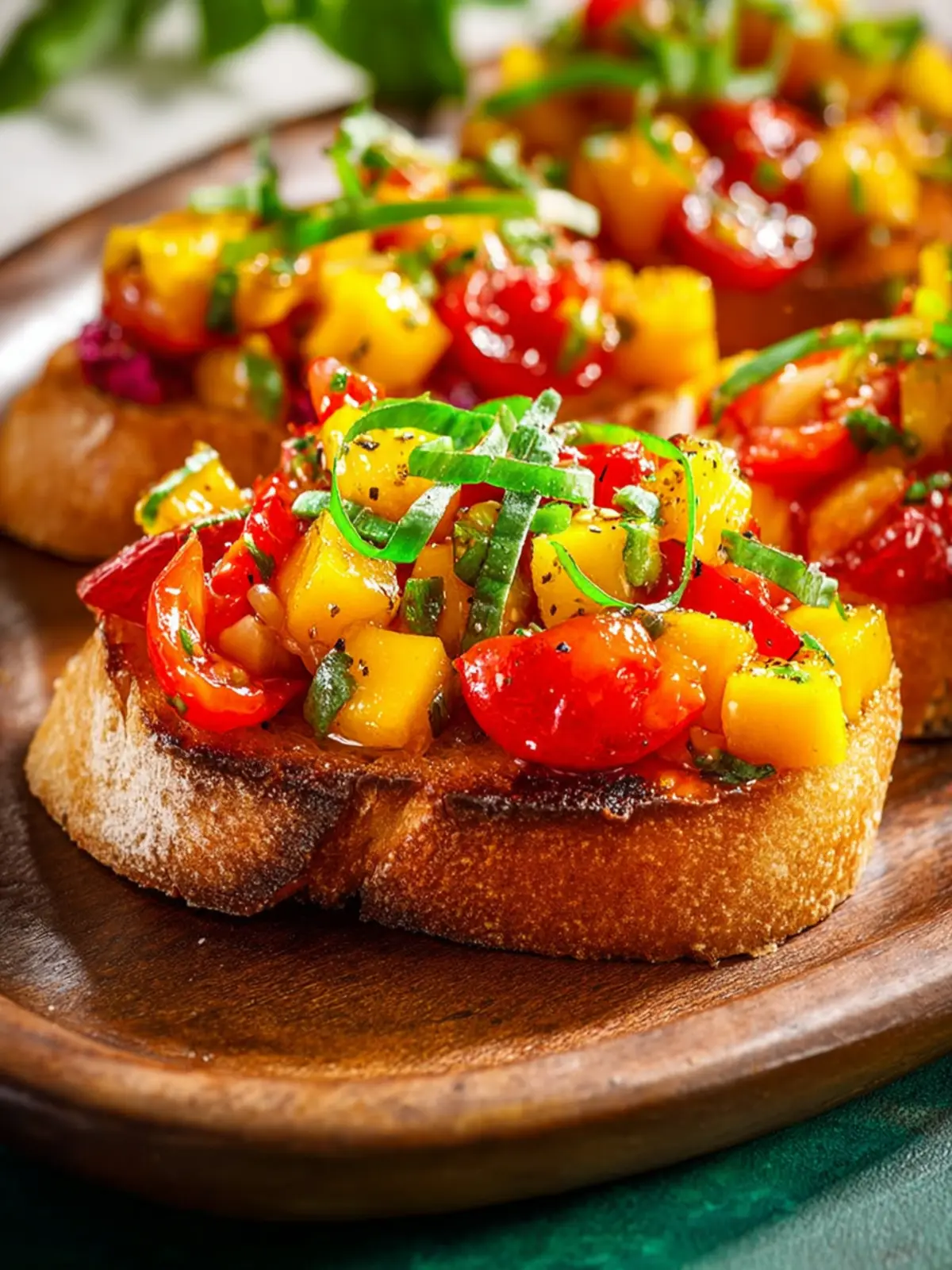 Roasted Tomato Mango Bruschetta First Image