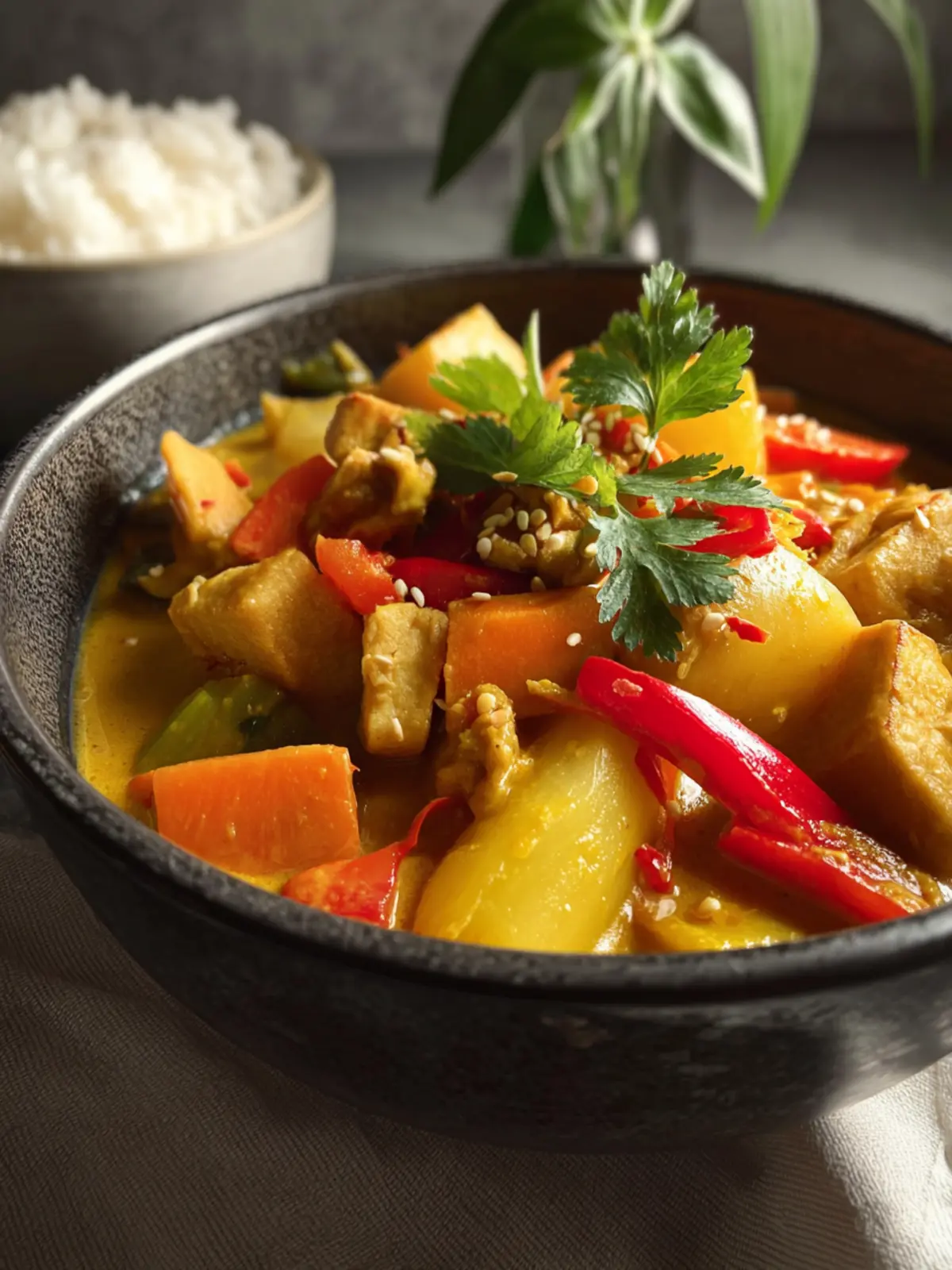 Vegan Yellow Curry First Image