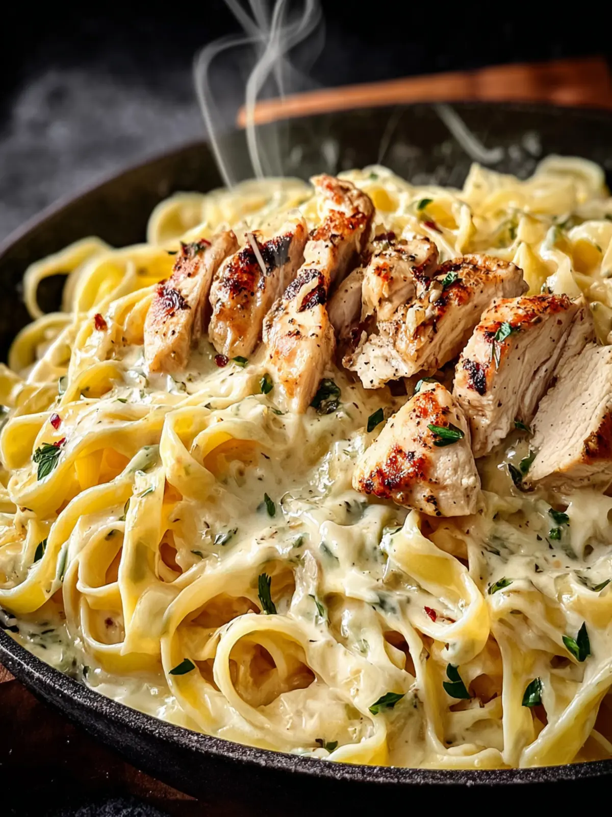 Creamy Chicken Fettuccine Alfredo First Image