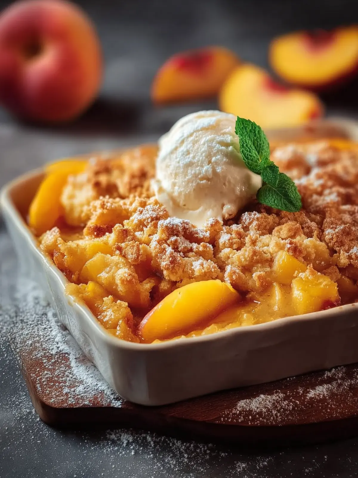 Easy Peach Cobbler Recipe: Irresistibly Sweet and Simple! 5 Easy Peach Cobbler Recipe First Image