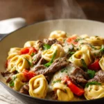 Cheesesteak Tortellini Skillet First Image
