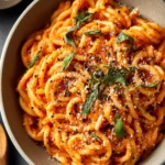 Irresistible Roasted Red Pepper Pasta Recipe First Image