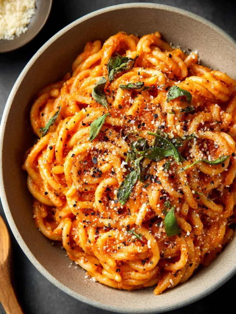 Irresistible Roasted Red Pepper Pasta Recipe First Image