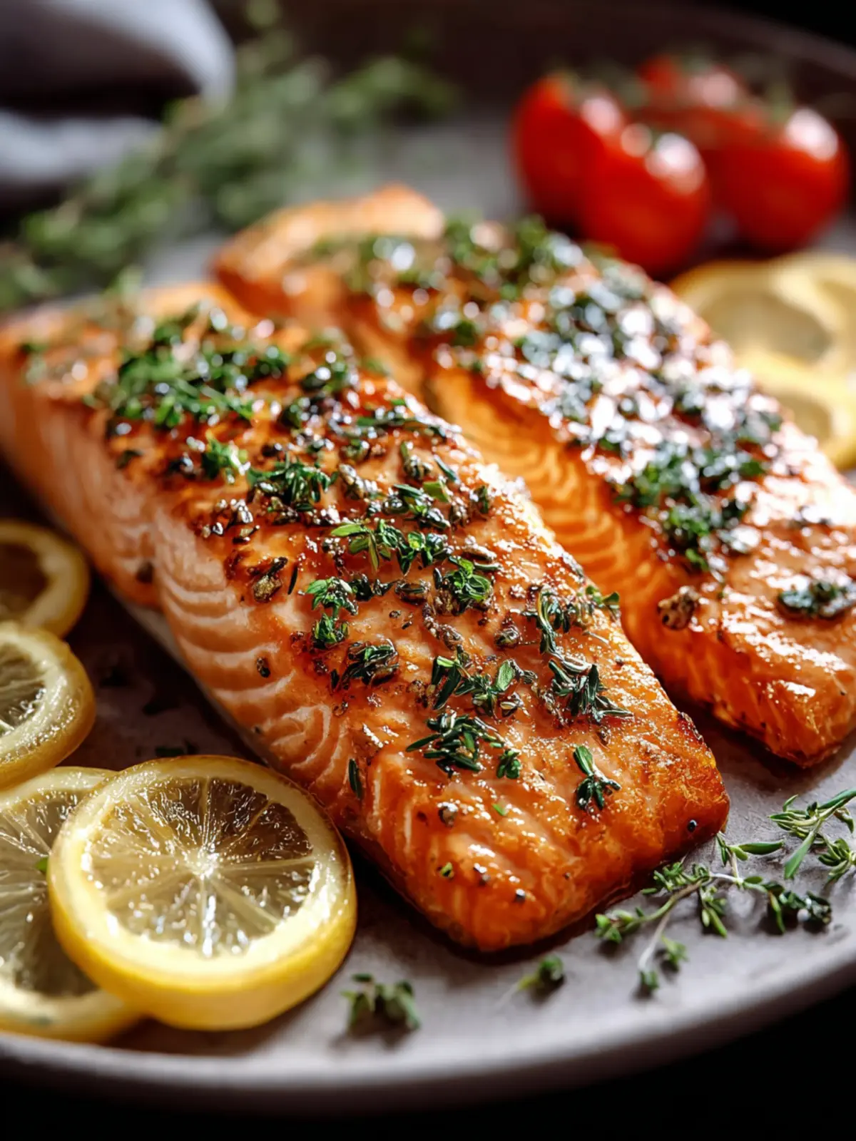 Baked Norwegian Salmon with Fresh Herbs First Image