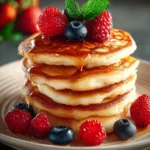 Fluffy Cottage Cheese Pancakes First Image