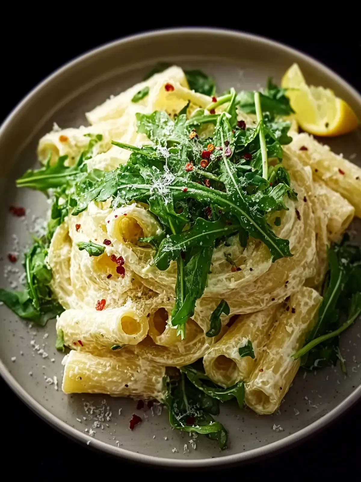 Stanley Tucci’s Creamy Lemon Ricotta Pasta with Arugula First Image