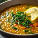 Delicious Lemon Lentil Soup First Image