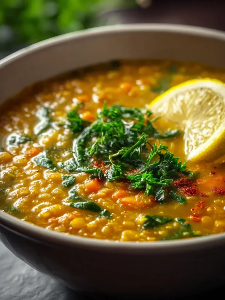 Delicious Lemon Lentil Soup First Image