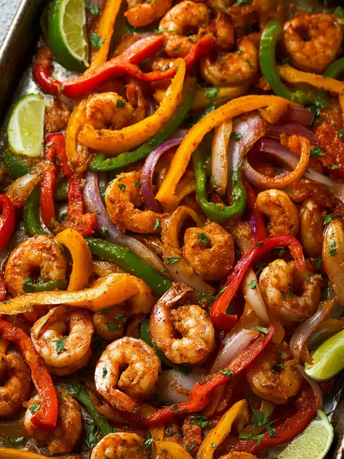 Sheet Pan Shrimp Fajitas First Image