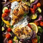 Sheet Pan Tzatziki Chicken First Image