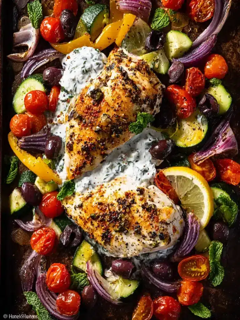 Sheet Pan Tzatziki Chicken First Image