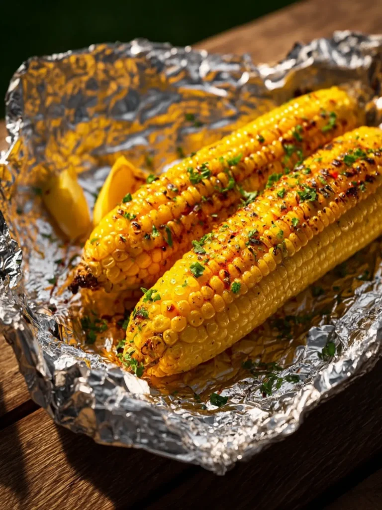 Easy Grilled Corn on the Cob in Foil Recipe First Image
