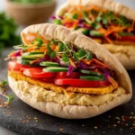 Easy Hummus Pita Sandwiches First Image