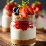 Healthier No-Bake Cheesecake in a Jar First Image