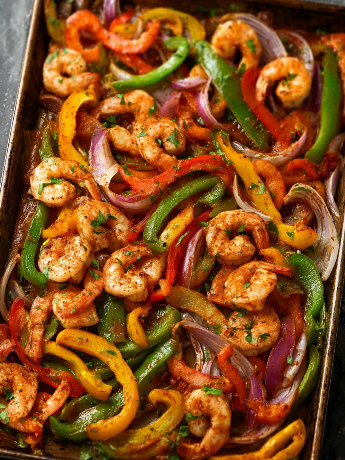 Sheet Pan Shrimp Fajitas First Image