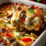 Low Carb Philly Cheesesteak Casserole First Image