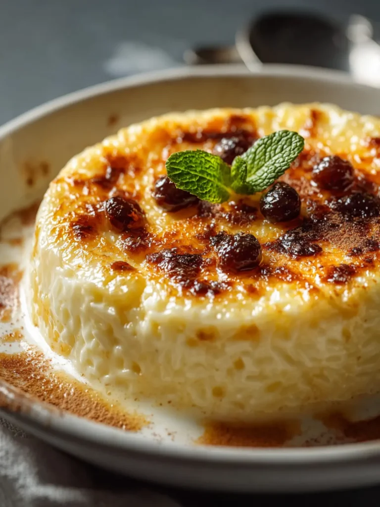 Condensed Milk Baked Rice Pudding First Image