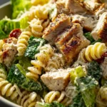 Simple Chicken Caesar Pasta Salad First Image