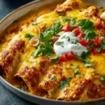 Loaded Beef Enchiladas With Cheese Sauce First Image